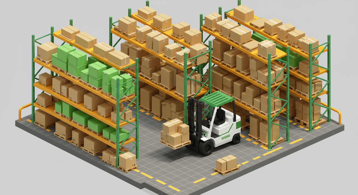 Warehousing illustration